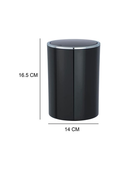 2 Li Çöp Kovası Siyah İnka Model 25,5 X 18,5 16,5 X 14 Çok Renkli