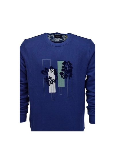 Erkek Baskılı Spor Sıfır Yaka Sweatshirt R2201 Bgl-st03191 001