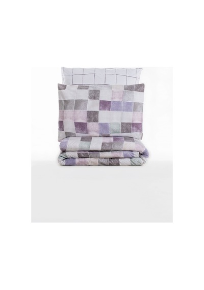 Cotton Box Minimal Çift Kişilik Lastikli Çarşaflı Nevresim Takımı Maro Gül Kurusu