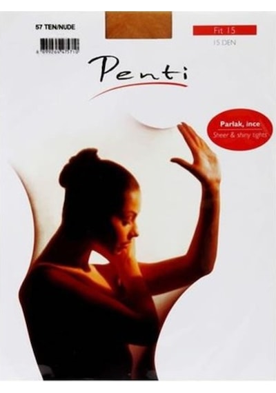 10'Lu Paket Penti Fit 15 Parlak Külotlu Çorap