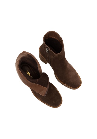 Marrone Bot Kadın 25k11533xs Vergelio Suede Marrone