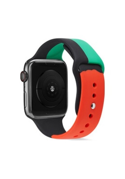 Apple Watch Uyumlu 38mm Krd-39 Silikon Kordon - Siyah