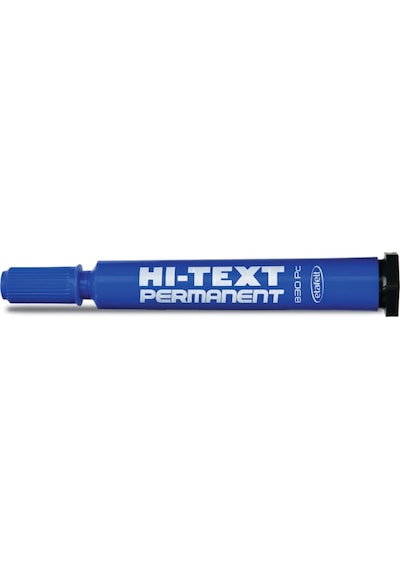 Hı-Text 830 Pc Kesik Uçlu Mavi Permanent Koli Kalemi 12 Adet