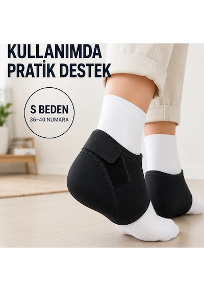 Ayarlanabilir Topuk Desteği S Beden 36-40 Numara Esnek Rahat Topuk Çorabı