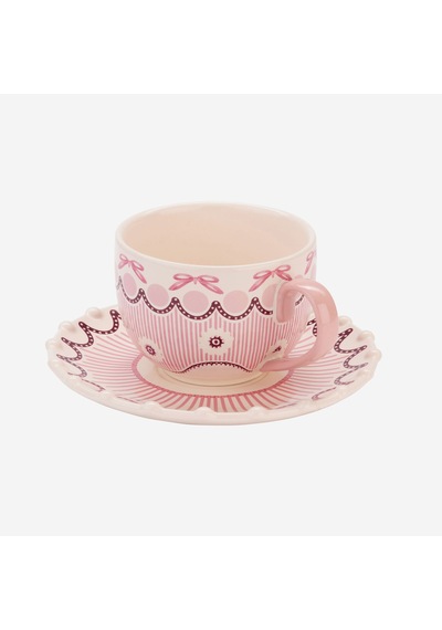 Pembe Stoneware Çay Fincanı 200 Ml