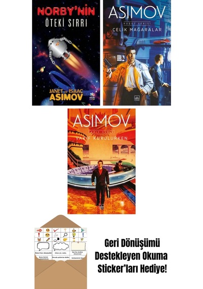 Norby Nin Öteki Sırrı + Çelik Mağaralar Robot Serisi 1. Kitap + Vakıf Kurulurken Vakıf Serisi 6. Kitap
