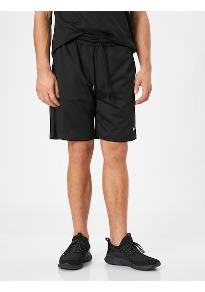 Koton Basic Spor Şort Beli Bağcıklı Cep Detaylı Siyah 4wam40018nk Siyah