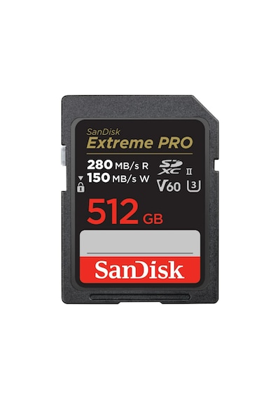Sandisk Extreme Pro 512gb Sdsdxep-512g-gn4ın 280mb/s Uhs-ıı Sdxc 6k-4k Uhd Hafıza Kartı