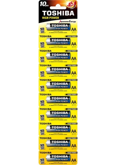 Toshiba Aa Alkalin Kalem Pil 10Lu Tekli Yırtmalı