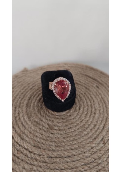 Yüzük Sultanit Bukalemun Nişan Düğün Hediye Kadın Ayarlanabilir Takı Aksesuar Rose Gold