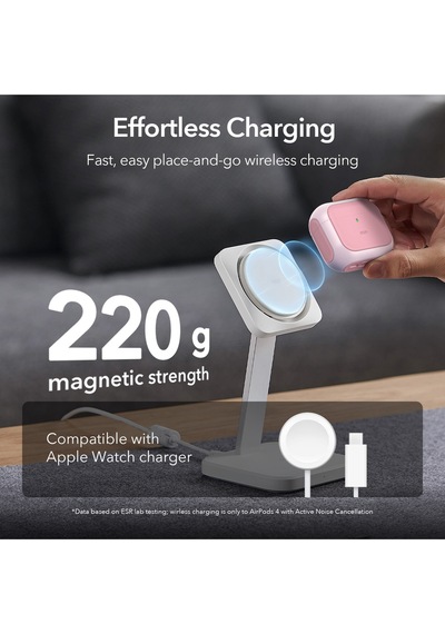 Esr Apple Uyumlu Airpods 4 2024, Halolock Orbit Hybrid Magsafe Kılıf Pink