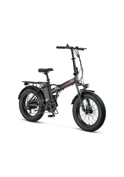Mosso Lunara-rr Elektrikli Katlanır Bisiklet 420h Md 20 Jant 7 Vites Mat Siyah Kırmızı Siyah - Kırmızı