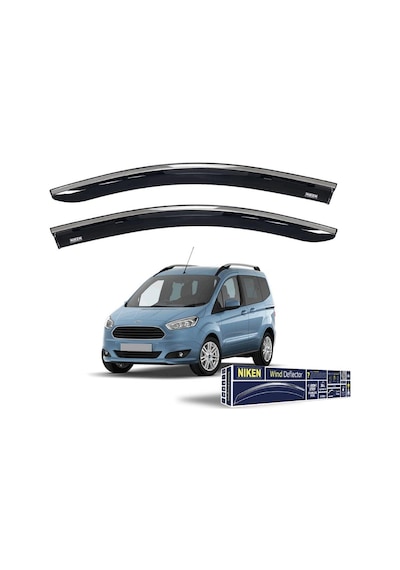Ford Courier Uyumlu Krom Çıtalı Cam Rüzgarlığı 2 Li 2014-2022