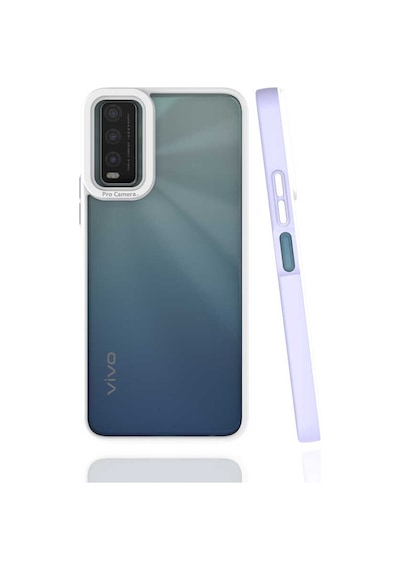 Vivo Y20s Kılıf Tchs Mima Kapak - Lila Lila