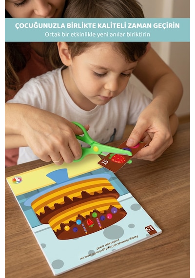 Kes-yapıştır-tamamla Eğitici Aktivite Seti, Okul Öncesi Makaslı Etkinlik Seti