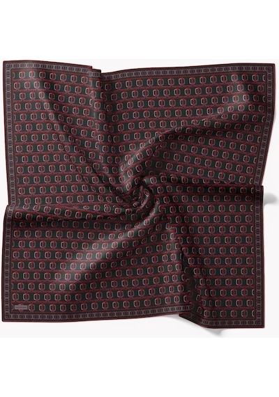 Silk Home Twill İpek Eşarp Zincir Siyah Çok Renkli 37217342