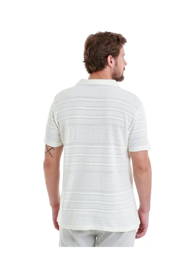 Hatemoğlu Beyaz Regular Fit Düz Polo Yaka Tişört 35362024c015 001 Beyaz