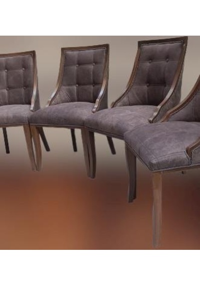 Sandalye Zus 40 Model Kayın Kaliteli Kumaş Döşem 4 Adet El Yapımı