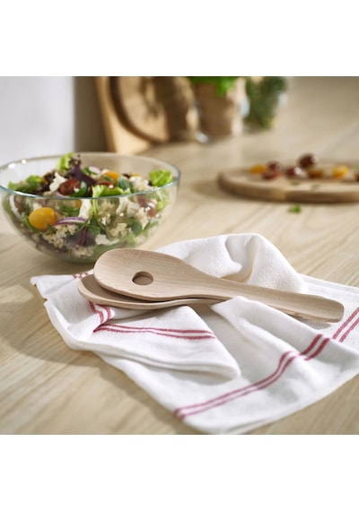 Ikea Skallknekt 2 Parça Salata Servis Kaşığı Seti 23 Cm Bej