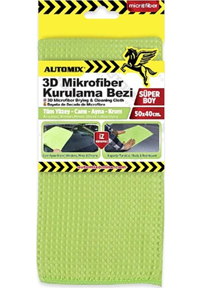 Automıx 3d Mikrofiber Kurulama Bezi Süper Boy 50 40