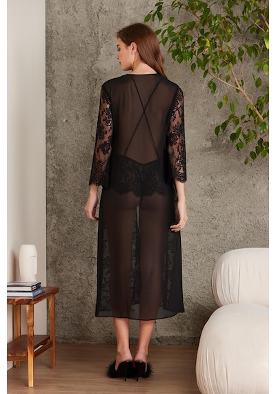 Pierre Cardin Sifon Dantelli Tulum Ve Sabahlık Takımı - 4810 001