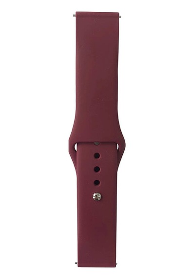 Galaxy   Uyumlu  Watch 46mm Band Serisi 22mm Klasik Kordon Silikon Strap Kayış-red Wine