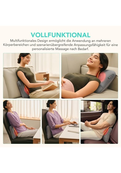 Skg Isıtmalı Boyun Ve Sırt Masajı, Shiatsu Masaj Yastığı, Vs500