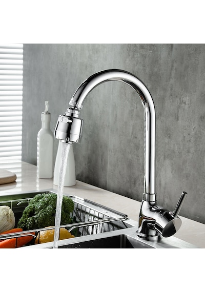 3 Fonksiyonlu Krom Oynar Musluk Başlığı 360 Abs 24 Mm İç Dişli/22 Mm Dış Dişli Mh-137080945