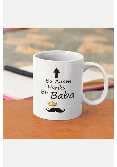 Bu Adam Harika Bir Baba Yazılı Kupa Bardak