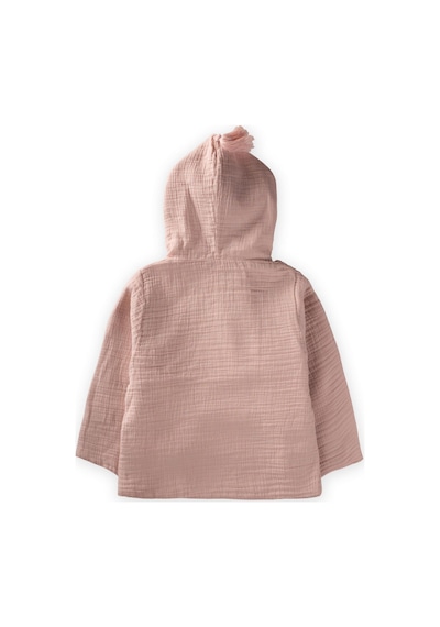 Çift Kat Organik Müslin Çocuk Bornoz 2-9 Yaş Pudra Pembe 18 - 24 Ay