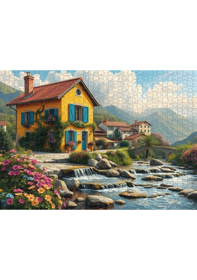 Nova Puzzle 1000 Parçalık Puzzle/yapboz - Dere Kenarında Bahar - 41208
