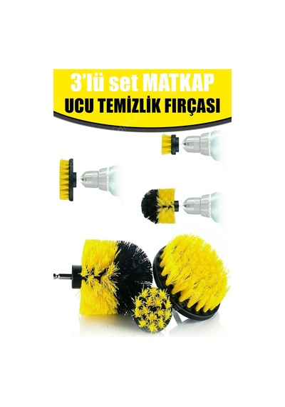 Matkap Ucu Temizlik Fırça Seti 3'lü