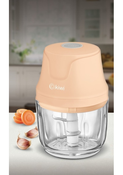 Kiwi KC-8204 3 Bıçaklı Şarjlı Cam Hazneli Gıda Doğrayıcı