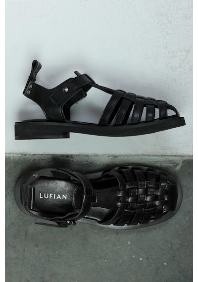 Lufian Irene Siyah Kadın Sandalet 121230048