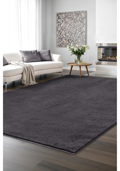 Peluş Post Shaggy Çocuk Odası Oturma Odası Salon Mutfak Halısı,yıkanabilir Kilim,antrasit Antrasit