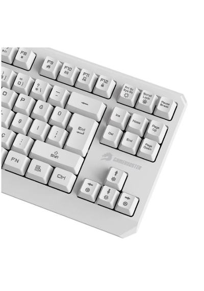 Gamebooster G75 Elya Rainbow Aydınlatmalı Beyaz Tkl Membrane Oyun