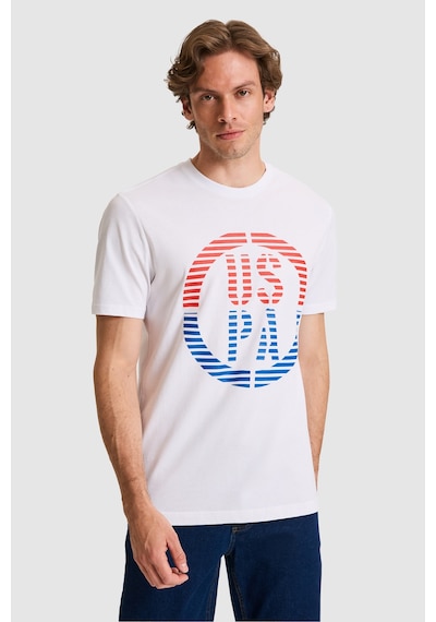 U.s. Polo Assn. Erkek Beyaz Tişört 50326955-vr013