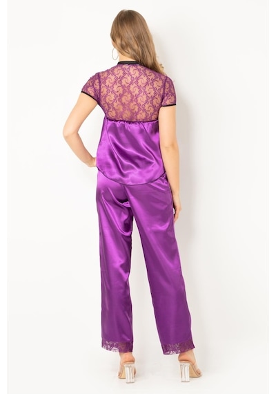 Doremi Miorre Kısa Kol Saten Bayan Pijama Takım