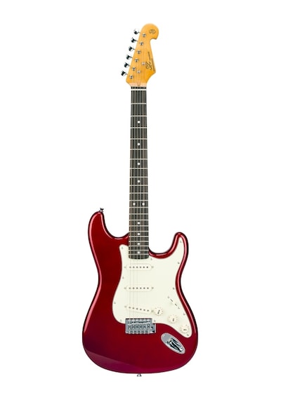 Sx Stratocaster Elektro Gitar (Candy Apple Red)