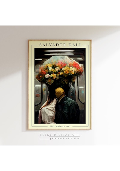 Salvador Dali Yüzsüz Aşk Poster, Baskılar