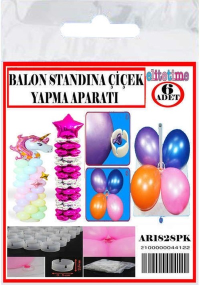 Balon Çiçek Yapma Aparatı Büyük Boy 8 Cm Pk:6 +3