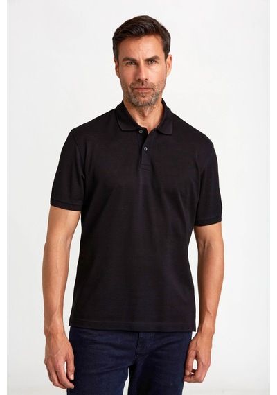 Bisse Erkek V Yaka T-shirt Sıyah Tsnos24y24102 D99 Siyah