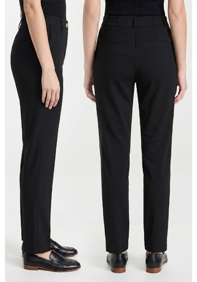 Goffra Kadın Flexon Ultra Esnek Relaxed Beli Lastikli Jogger Pantolon Siyah W702-r0433-07