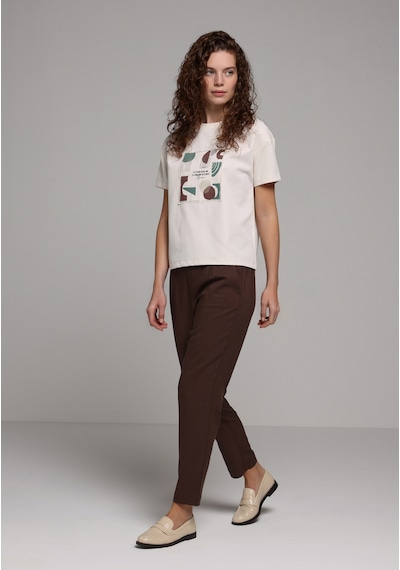 Colin's Colins Regular Fit Yüksel Bel Düz Paça Kadın Kahverengi Pantolon Cl1068239 Q1.v1 Brw Kahverengi