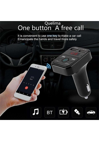 Suntek Kablosuz Carfm Verici Desteği Tf Kart Çift Usb Siyah