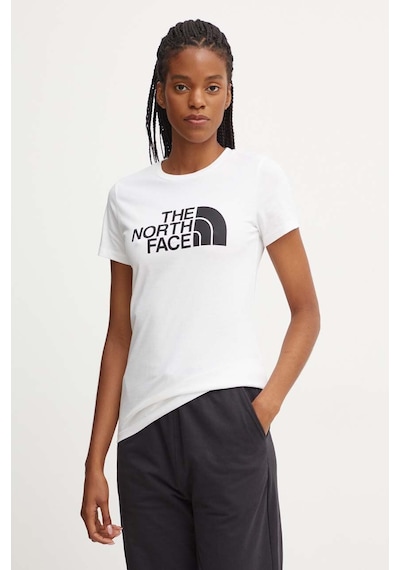 The North Face The Northfacew Ss Easy Tee Kadın Tişört Nf0a8a6dfn41 Nf0a8a6dfn41 Bey Beyaz