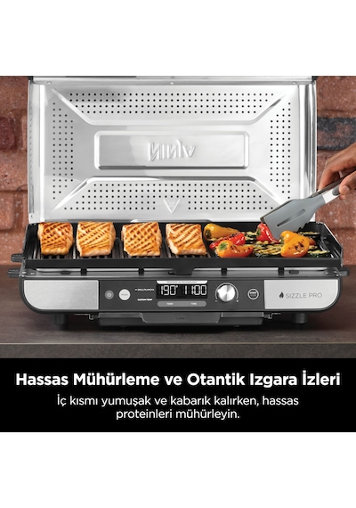 Ninja Sizzle Pro XL GX101EU Indoor Grill Izgara Makinesi