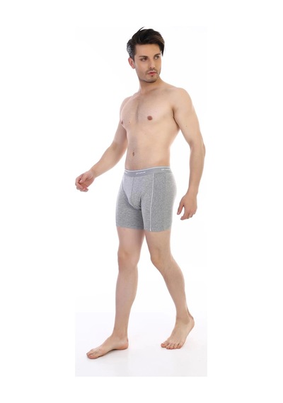 Çift Kaplan 855 Uzun Erkek Boxer - Gri - 57 Gri