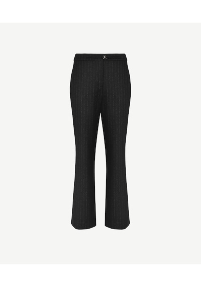 Yargıcı Bel Detaylı Pantolon Siyah