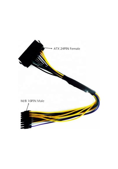Fujitsu Uyumlu power kablosu 24 pin 16 pin çevirici kablo 30 cm atx 24 pin 16 pin anakart power kablosu Fujitsu Uyumlu power kablosu 24 pin 16 pin çevirici kablo 30 cm atx 24 pin 16 pin anakart power kablosu
